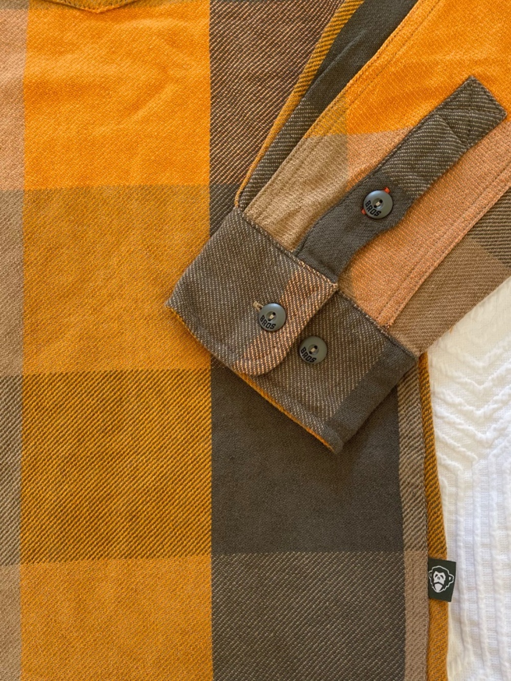 Howler Bros Men's L Outback Plaid Roadanthe Flannel Button Up Sol Glow NWT - Picture 14 of 16